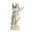 thumbnail image 4 of Escultura al aire libre estatua de jardín de ángel resina retro blanca figura decorativa luz para estudio de patio trasero afuera de adornos, 4 of 8
