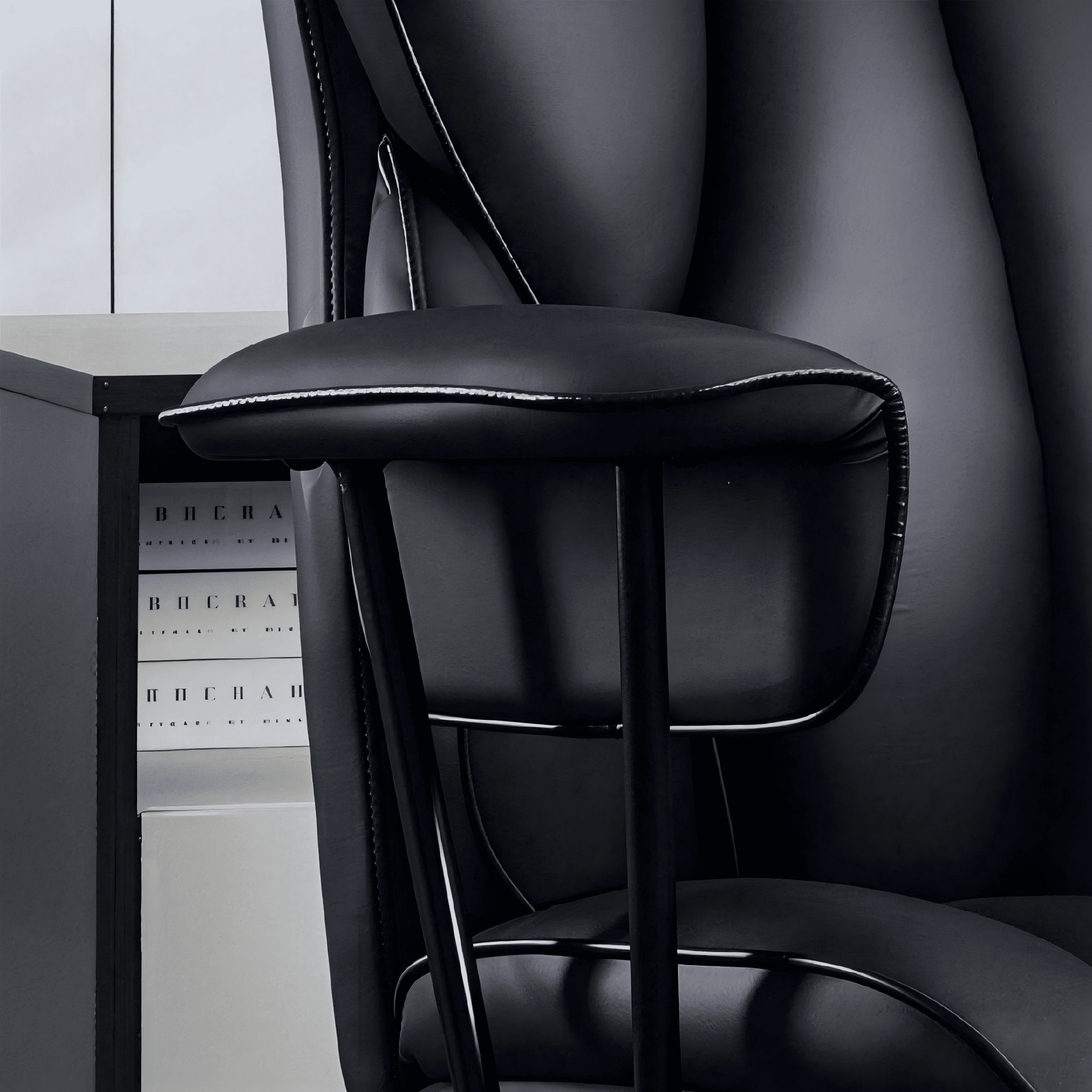 TMV Multi-Purpose Ergonomic Office Chair - High Back Desk Chair & Computer Gaming Chair with Adjustable Lumbar Support,Black