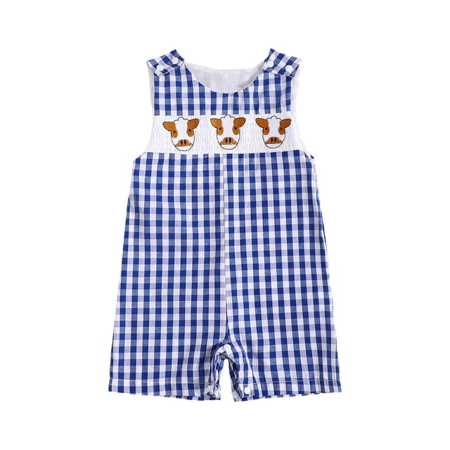WUANDIXFA Barboteuse Sans Manches à Col Ras du Cou Bébé Décontractée Mignonne Été Coton Biologique Justaucorps de Base Pyjama pour Bébé Pyjama pour Bébé Fille Bleu Ciel,6-12 Mois