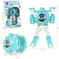 thumbnail image 3 of Blue Electronic Deformation Watch Children Creative Manual Transformation Robot Toys, 3 of 3