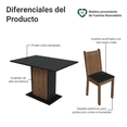 thumbnail image 4 of Juego de Comedor con Mesa y 4 Sillas Madesa Camélia MN 01, 4 of 5