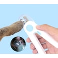 thumbnail image 1 of Cortaúñas de acero inoxidable para gatos, color blanco y azul, ideal para manicura y cuidado de mascotas., 1 of 4