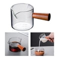 thumbnail image 3 of Taza Medidora Transparente De Doble Pico Y Compactador De Café Con Mango De Madera, 2 Uds., 3 of 9