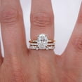 thumbnail image 4 of SOLITAIRE JEWELS 1.8MM 10 Stone Round Moissanite Wedding Eternity Band Solid 14K Yellow Gold, 4 of 8