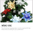 thumbnail image 4 of Yuarrent Flores de purpurina navideña, adorno de árbol de Navidad, decoración de fiesta de Año Nuevo, accesorios de diseño para el hogar, sala de Kits de decoración para fiestas Rojo Yuarrent HA069940-01, 4 of 6