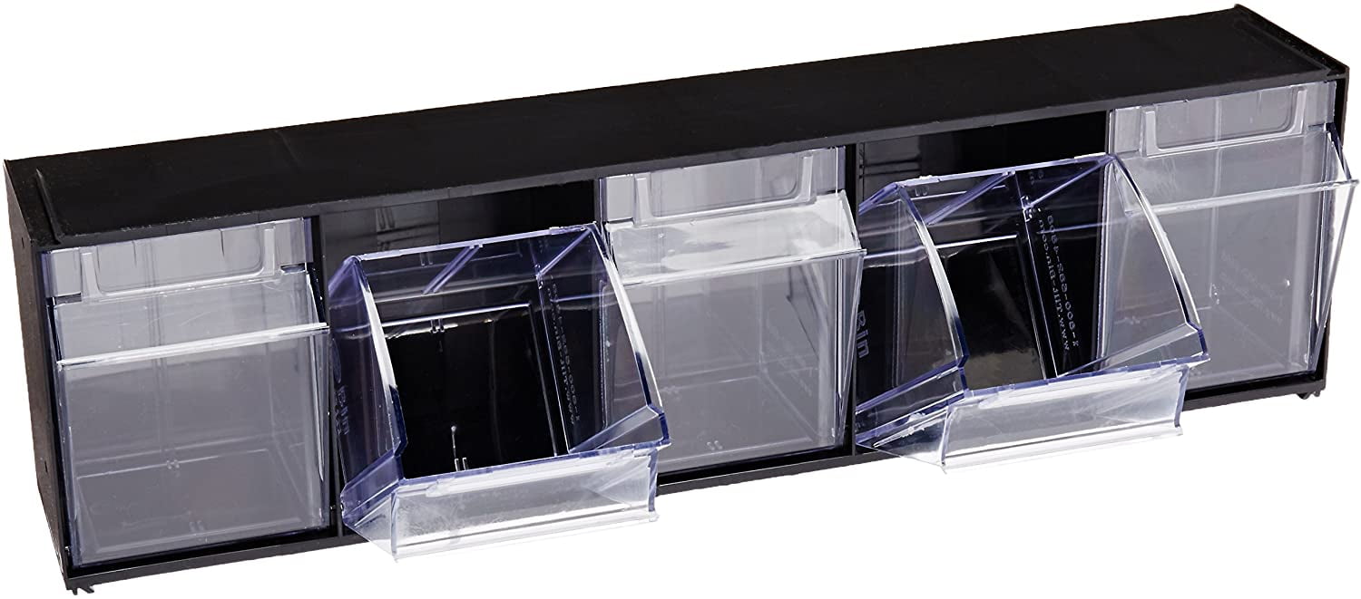 deflecto 20504OP Fivebin horizontal tilt bin storage system, 235/8w