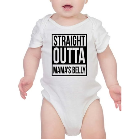 

Straight Outta Mama s Belly Bodysuit Infant -Smartprints Designs Newborn