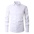 thumbnail image 3 of TANSILING Men's French Cuff Dress Shirt with Free Cufflinks, Formal Long Sleeve Tuxedo Shirt, 3 of 7