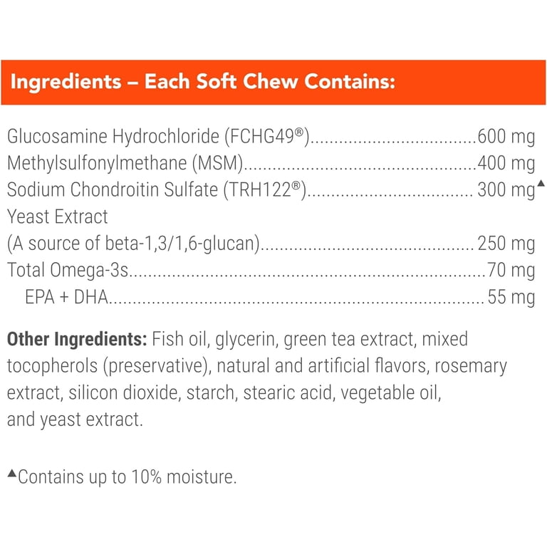 Nutramax Cosequin for Dogs Joint Support Chewables, Glucosamine