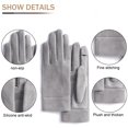 thumbnail image 3 of Guantes cálidos de invierno con dedos flexibles para fugas, dedos para mensajes de texto con pantalla táctil, guantes de gamuza a prueba de viento 1068, 3 of 5