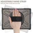 thumbnail image 3 of Armor Case Designed for Microsoft Surface Pro 9 Case, with Hand Strap Heavy Duty Protection Kickstand Shockproof Military Drop Tested Rugged Case for Surface Pro 9 2022 Release - Darkbrown, 3 of 12