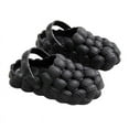 thumbnail image 4 of Bubble Slides for Women Men ，Comfy Non Slip Indoors Slippers For Shower Spa Pool College Outdoors Slides - Soft And Cozy House Sandals Thick Soles，Unisex Breathable Beach Sandals, 4 of 7