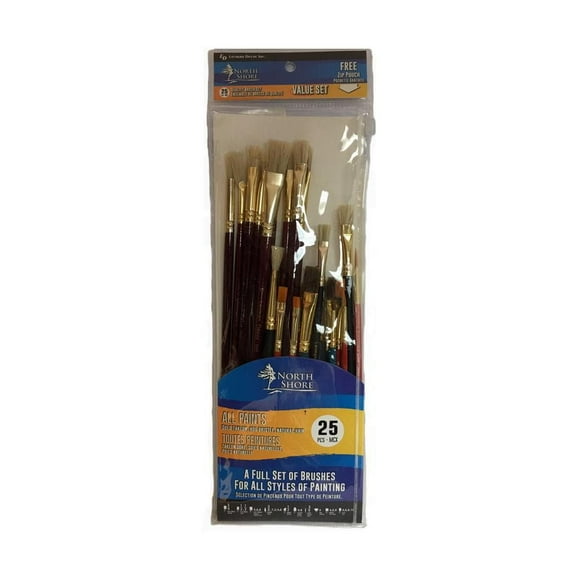 ENSEMBLE DE PINCEAU DE 25 PC ENSEMBLE DE PINCEAU