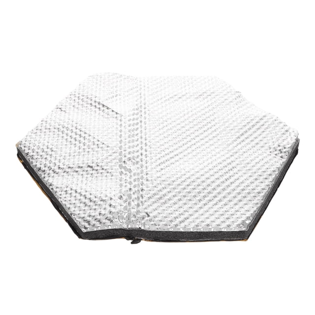 Alfombrilla insonorizante para coche, espuma insonorizante y aislante térmico para camión, color plateado