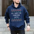 thumbnail image 5 of All I Want For Christmas Is PTO Ugly Office Party Sweater – T-Shirt, Hoodie & Sweatshirt – Holiday Humor – Office Workers &, 5 of 6