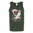 thumbnail image 2 of If It's Not a Yellow Lab It's Just a Dog Gift | Mens Dog Lover Graphic Tank Top, Forest Green, 3XL, 2 of 3
