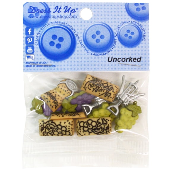 Dress It Up Embellishments-Uncorked