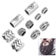 thumbnail image 3 of Cuentas De Barba Vikinga, aleación De Joyería Para El Cabello 10 Piezas Para Barba Trenzada Para Teñir La Barba Para Colgante Para Cabello Trenzado, 3 of 7
