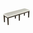 thumbnail image 2 of Lexicon Victoria Textured Fabric Dining Bench in Beige, 2 of 7