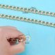 thumbnail image 2 of 1 paquete de correa de cadena plana de hierro de 80 cm (31,5 pulgadas) para bolso, accesorios, correas de hombro, correas de repuesto con 2 hebillas giratorias doradas, 2 of 8