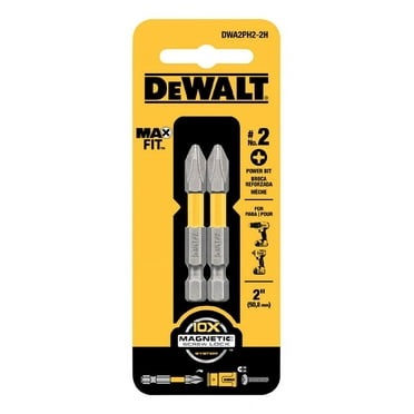 DeWalt Max Fit Phillips #2 X 2 in. L Power Bit S2 Tool Steel 2 pc
