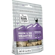 I and love and you Meow and Zen Hearties, Coat Support Grain Free Cat Treats, Salmon Recipe With Omegas 3 and 6, Model Number: T11305 4 Ounce (Pack of 1)
