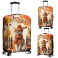 thumbnail image 2 of Happy Thanksgiving Devon Rex Give Thanks Fall Beanie Scarf Welcome Travel Luggage Cover Cat Lover Kitten Owner Gifts Suitcase Dust Protective Decor - 00020, 2 of 5