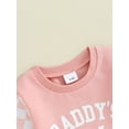 thumbnail image 6 of Suealasg Toddler Baby Girl Fall Tracksuit Outfits Clothes 6M 1T 2T 3T Kids Girl Long Sleeve Letter Sweatshirt + Checkerboard Pants Set 2PCS Casual Autumn Clothing for Children Girl, 6 of 9