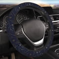 thumbnail image 6 of KLL Car Steering Wheel Cover, Universal 15 inch, Soft Elastic and Comfortable,Car Accessories Decorations-Copper-Gold Gloss Outline Flower, 6 of 7