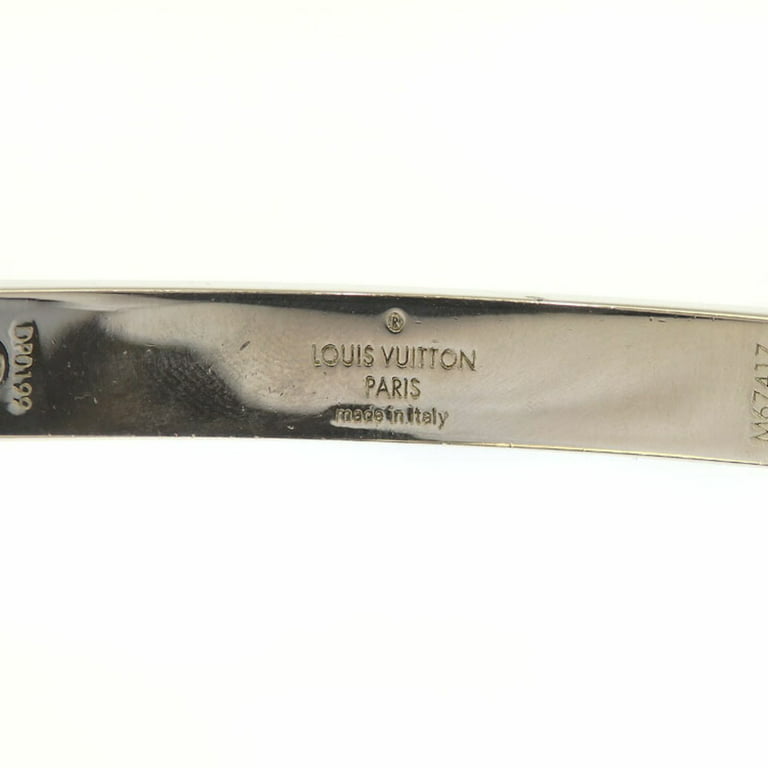 Pre-Owned Louis Vuitton Bracelet Brasley LV Space Men's Metal Black Silver  Color M67417 (Good)