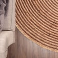 thumbnail image 5 of Jute Round Natural Braided Reversible Area Rug , Eco Friendly Rustic Farmhouse Boho Carpet for Living Room, Bedroom, Kitchen, Dining, Coffee, 4 FT, 5 of 5