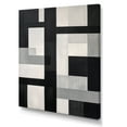 thumbnail image 2 of Designart "Dream Of Black And White Cuboids I" Abstract Shapes Canvas Art Print, 2 of 7