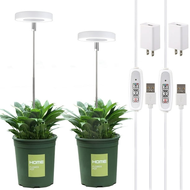 psykologi Kurve stout Moonvvin Full Spectrum Led Indoor Plant Lamp Height Adjustable Grow Lamp  For Small Plants - Walmart.com