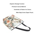 thumbnail image 3 of FORMRS Womens Canvas Tote Bag with Zipper Inner Pocket Shoulder Handbag, Mountain Pattern, 3 of 7