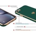 thumbnail image 4 of Compatible with iPhone Xr Case,Women Girsl Cute Love Heart Plating Design Protective Bumper with Camera Lens Cover Slim Shockproof Silicone Soft Phone Case for iPhone Xr Green, 4 of 7