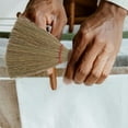 thumbnail image 3 of Escoba de jardín: Juego de escoba y recogedor pequeños, ideal para la limpieza del hogar, alfombras y sábanas. Cepillo de cerdas para interiores., 3 of 7