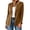 Coffee, variant on PRINxy Women's Lapel Collar Single Button Slim Fit Blazer Jacket With Large Patch Pockets Tailored Outerwear For Office Presentation Black XL