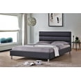 thumbnail image 2 of Black PU Upholstered King Size Platform Bed (No Box Spring Required), 2 of 5