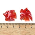 thumbnail image 3 of Handmade Lampwork Beads No Hole Fish Red 21x23x10mm 20pcs, 3 of 3