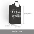thumbnail image 3 of Picia Travel The World1 Laundry Basket With Handles Laundry Hamper Toys Storage Organizer Foldable Bucket Washing Bin Dirty Clothes Bag For Home Bathroom Bedroom Dorm, 3 of 6
