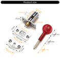 thumbnail image 5 of TIERPOP 2Pcs Mortice Door Bolts with Star Key Coppers Cores Hardware Pipe Tube Well Security Mortise Lock, 5 of 11