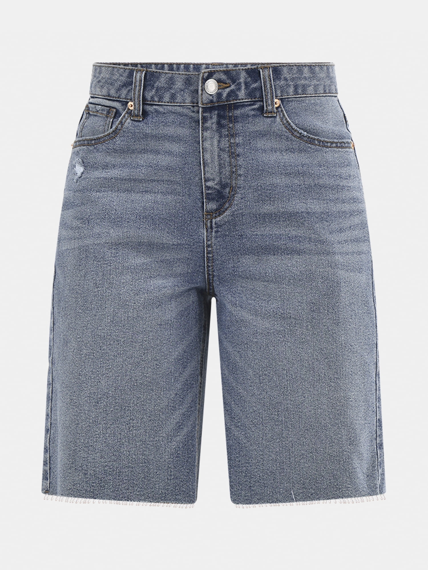 No Boundaries Denim Fray Jorts, Women's and Women's Plus