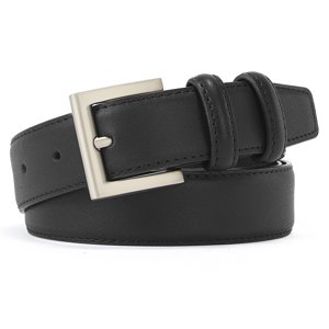 Sendefn Women's Slim Casual Leather Belt, Polished Buckle