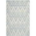 thumbnail image 2 of SAFAVIEH Cambridge Sam Geometric Wool Area Rug, Blue/Ivory, 5' x 8', 2 of 8