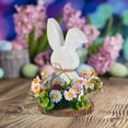 thumbnail image 2 of asddcavvf Easter Bunny Decoration Wooden Table Centerpiece Rabbit Easter Tabletop Spring Decoration Farmhouse Easter Decorations For Home Kitchen Dining Room Large Ornament Ornament, 2 of 8
