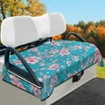 thumbnail image 2 of Yuyamidu Cherry Blossom Golf Cart Seat Covers Blue Golf Cart Cushion Covers Flannel Club Car Seat Towel Blanket, Machine Washable, 2 of 8