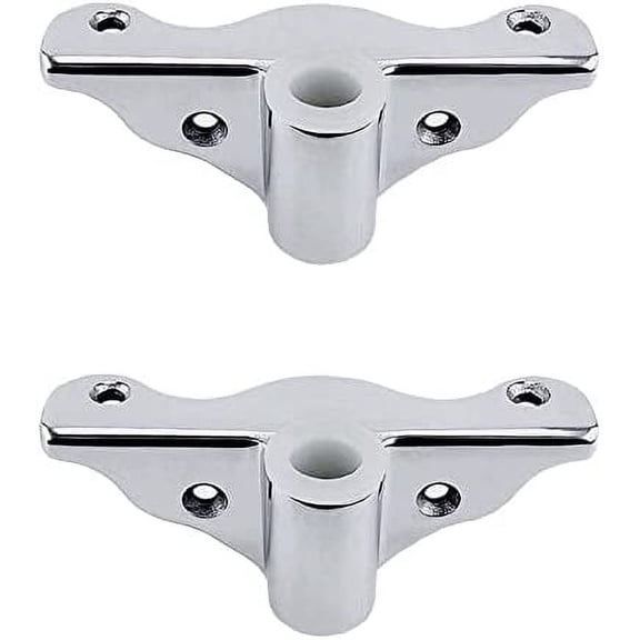 ABCISI 2PCS 316 Stainless Steel Row Lock Oarlock Socket Side Mount Boat Row Lock for Boat Canoe Kayak, Oarlock Support Bracket for 1/2" Shank
