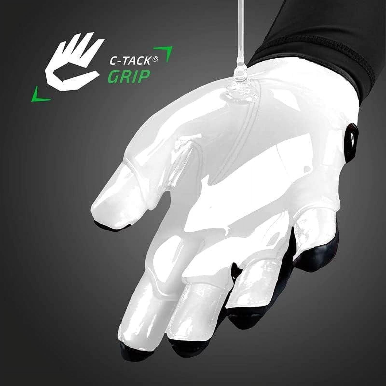 Cutters Gamer Padded Football Glove. All Purpose Players, Receivers, Lineman. Extra Grip.
