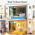 thumbnail image 3 of VIANIS 15.7" Large Outdoor Wall Lights, Black Exterior Lighting Fixtures with Tempered Beveled Glass, Anti-Rust Dusk to Dawn Outdoor Lighting for House, Waterproof Outdoor Sconce Lights for Porch, 3 of 11