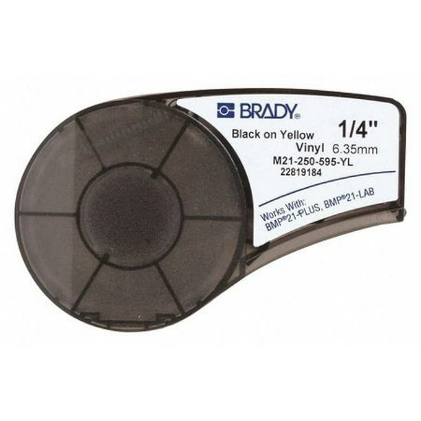 BRADY M21250595YL Label Tape Cartridge,Permanent Printer Walmart